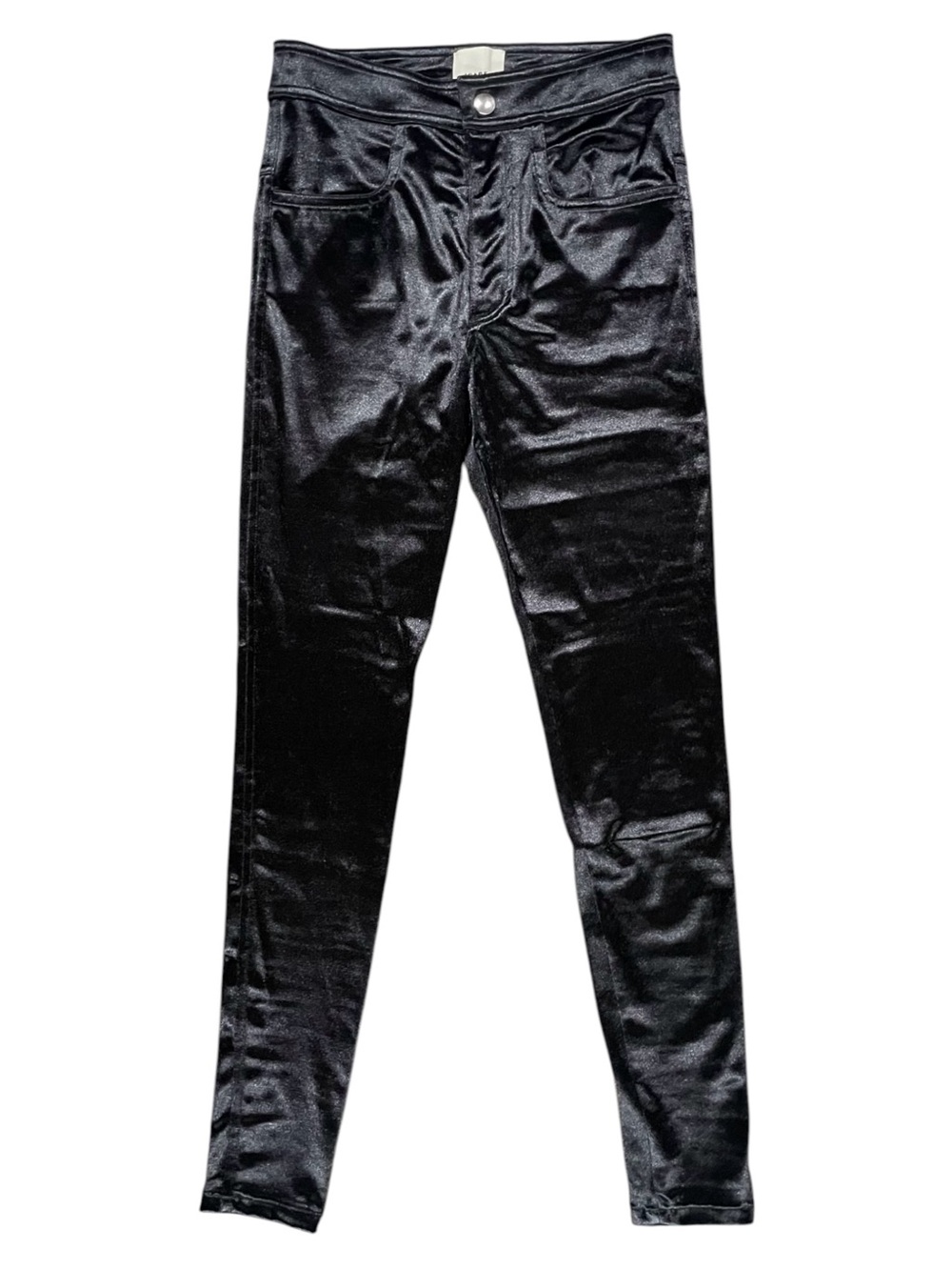 ISABEL MARANT Erna Metallic Satin Stretch Skinny Pants US 2 XS - Picture 4 of 15